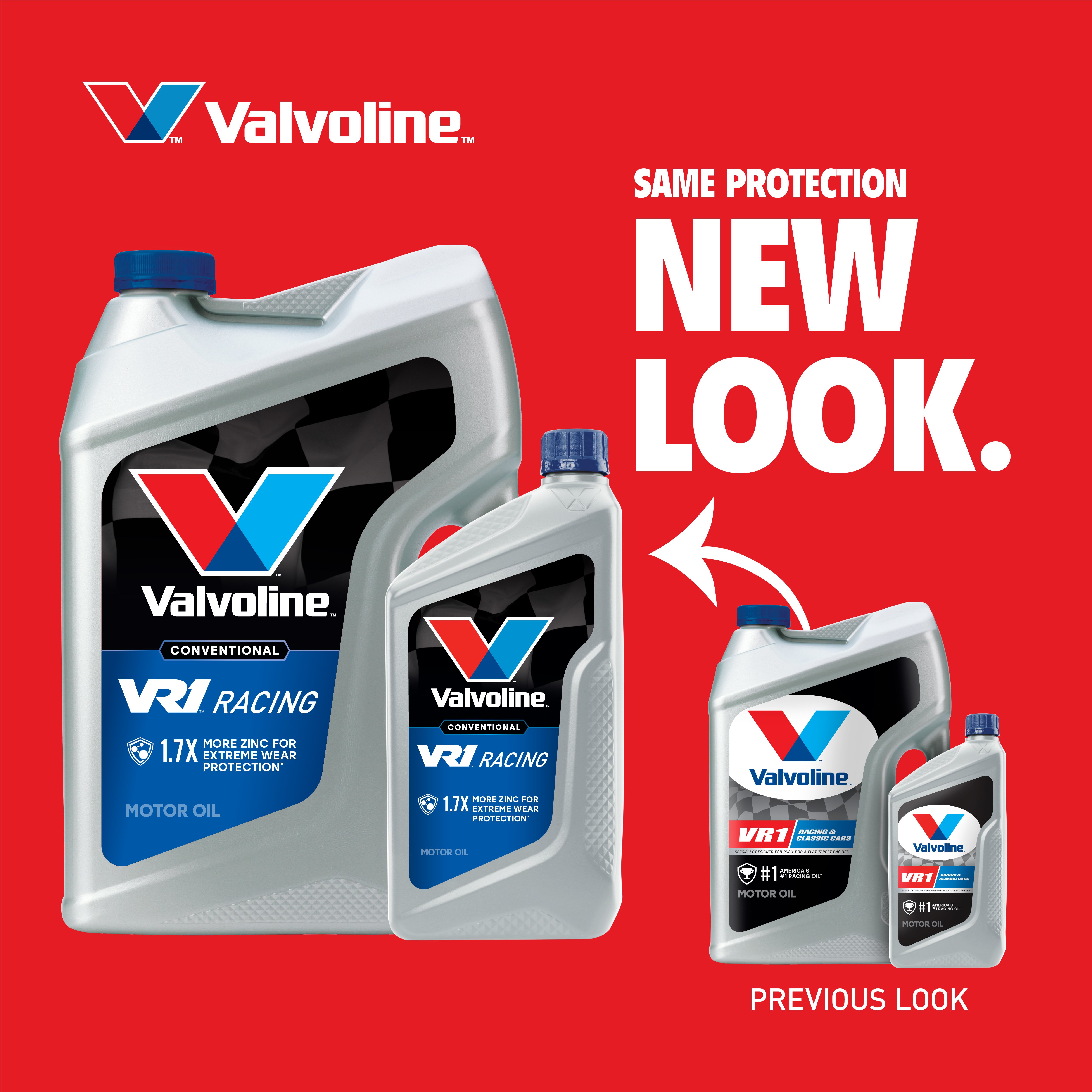 VR1 Racing High Performance High Zinc Motor Oil SAE 40 - Valvoline